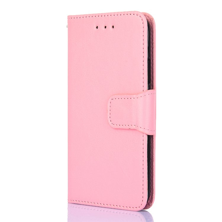 For OnePlus 10T 5G / Ace Pro 5G Texture PU Leather Wallet Flip Case Folio Book Design Magnetic Closure Stand Protective Cover - Pink