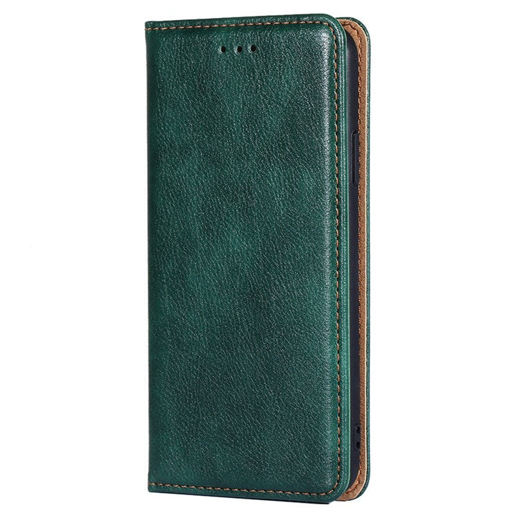 For OnePlus 10T 5G / Ace Pro 5G PU Leather Flip Folio Case Stand Magnetic Absorption Shockproof Wallet Cover - Green