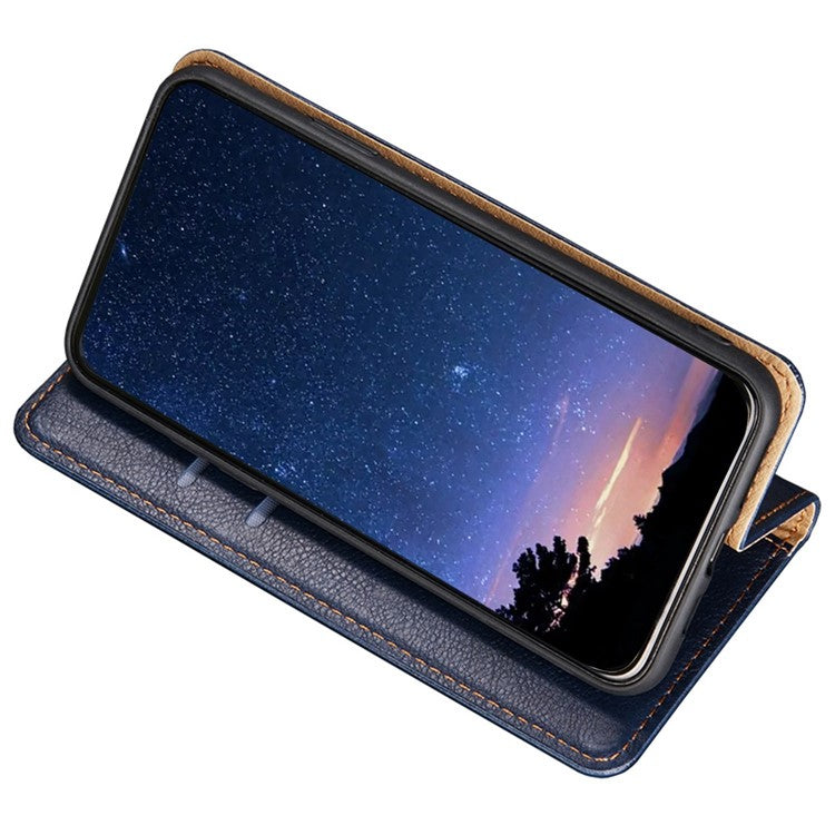 For OnePlus 10T 5G / Ace Pro 5G PU Leather Flip Folio Case Stand Magnetic Absorption Shockproof Wallet Cover - Blue