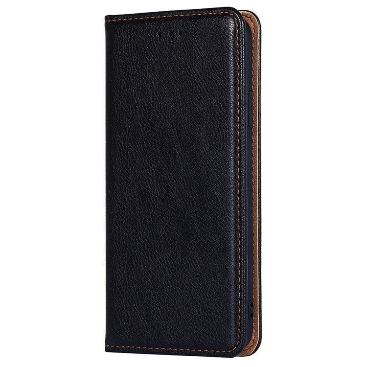 For OnePlus 10T 5G / Ace Pro 5G PU Leather Flip Folio Case Stand Magnetic Absorption Shockproof Wallet Cover - Black