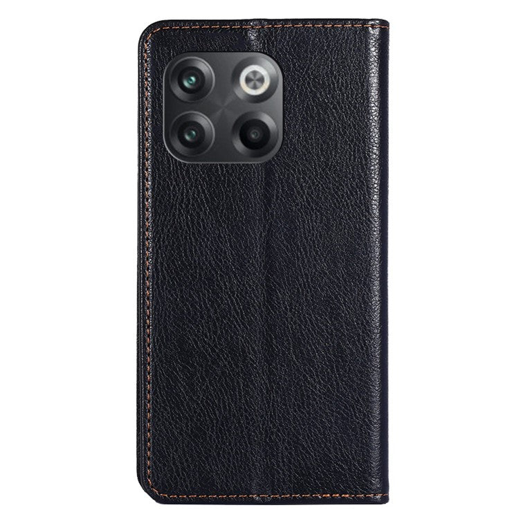 For OnePlus 10T 5G / Ace Pro 5G PU Leather Flip Folio Case Stand Magnetic Absorption Shockproof Wallet Cover - Black