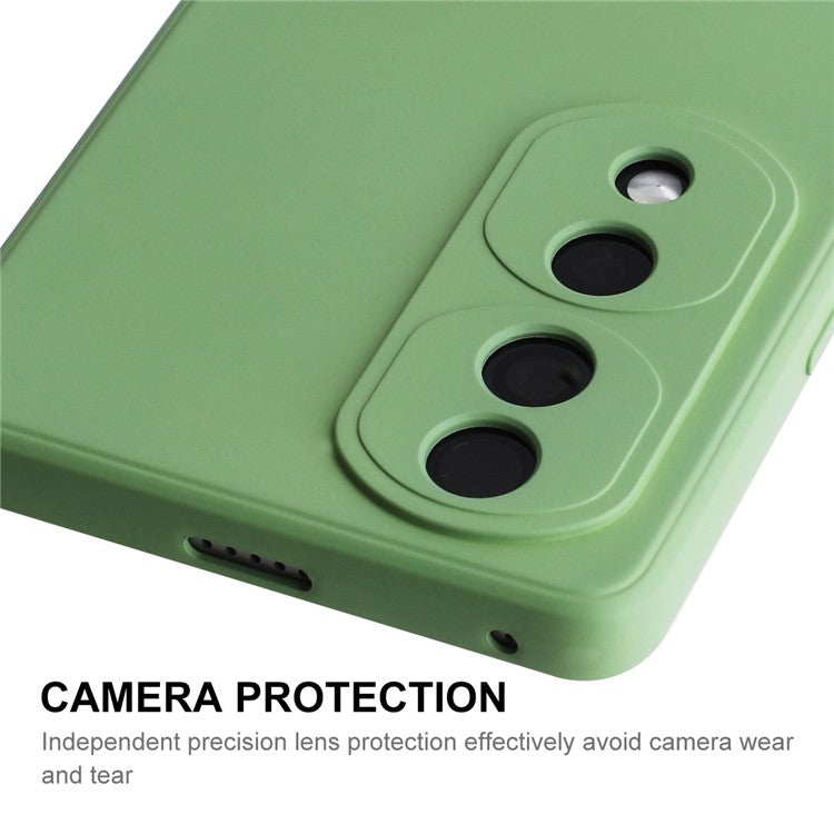 ENKAY HAT PRINCE Soft Liquid Silicone Phone Case For Honor 70 5G, Straight Edge Precise Cutout Shell Anti-scratch Phone Back Cover - Black