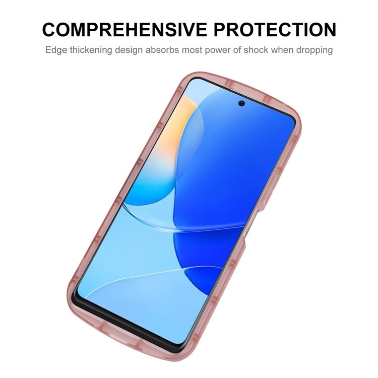 ENKAY HAT PRINCE For Honor 70 5G, Shockproof Matte Phone Case Thickened Edge Soft TPU Protective Back Cover - Black