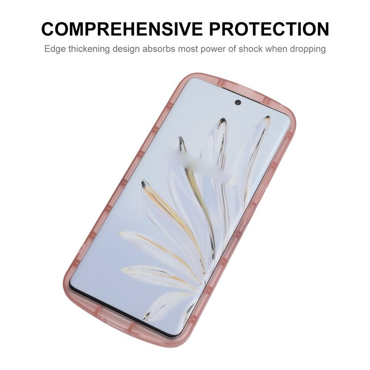 ENKAY HAT PRINCE For Honor 70 Pro 5G / 70 Pro+ 5G Drop-proof Phone Case Matte Surface Thickened Edge Soft TPU Back Cover - Black