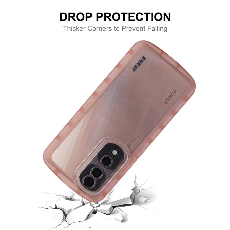 ENKAY HAT PRINCE For Honor 70 Pro 5G / 70 Pro+ 5G Drop-proof Phone Case Matte Surface Thickened Edge Soft TPU Back Cover - Black