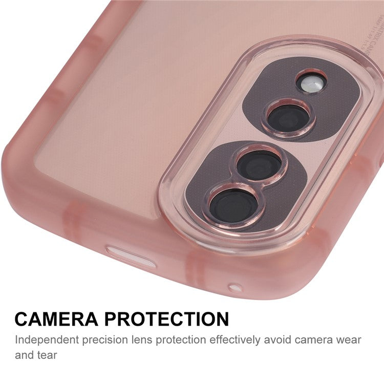 ENKAY HAT PRINCE For Honor 70 Pro 5G / 70 Pro+ 5G Drop-proof Phone Case Matte Surface Thickened Edge Soft TPU Back Cover - Purple