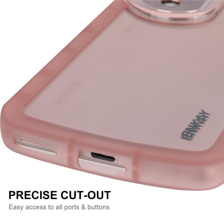 ENKAY HAT PRINCE For Honor 70 Pro 5G / 70 Pro+ 5G Drop-proof Phone Case Matte Surface Thickened Edge Soft TPU Back Cover - Purple