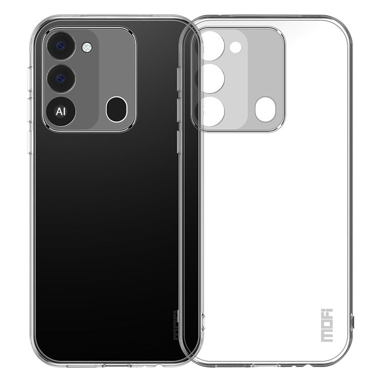 MOFI For TECNO Spark Go 2022 Shockproof Phone Cover Transparent Anti-Drop Soft TPU Back Case