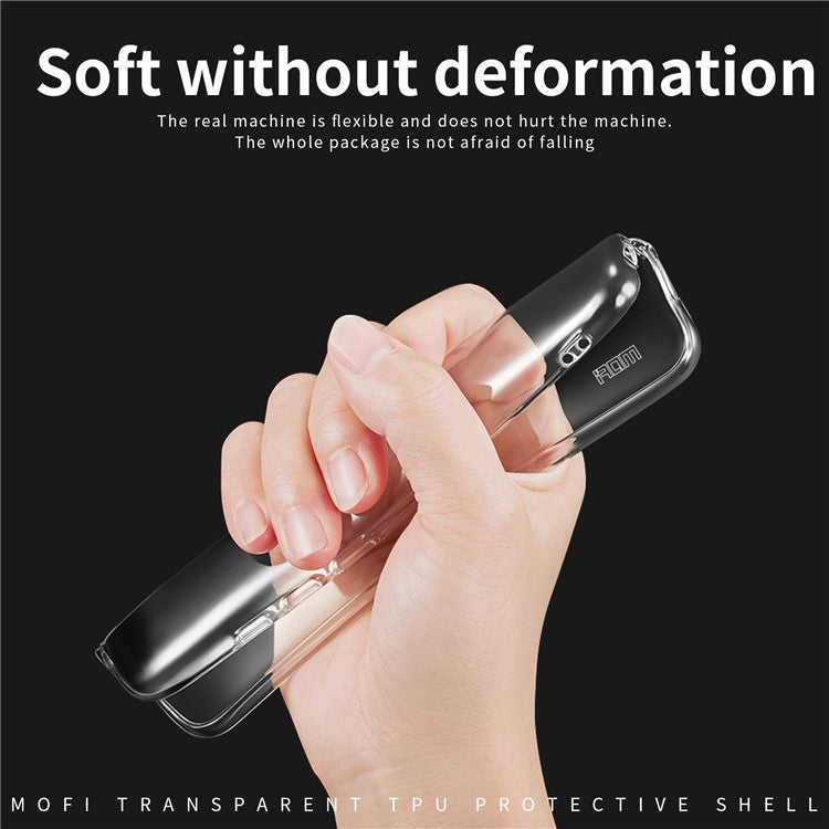 MOFI For TECNO Spark Go 2022 Shockproof Phone Cover Transparent Anti-Drop Soft TPU Back Case