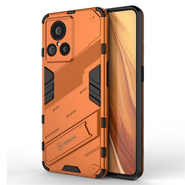 For Realme GT2 Explorer Master 5G Hybrid TPU + PC Phone Case Wear-resistant Kickstand Feature Back Cover - Orange