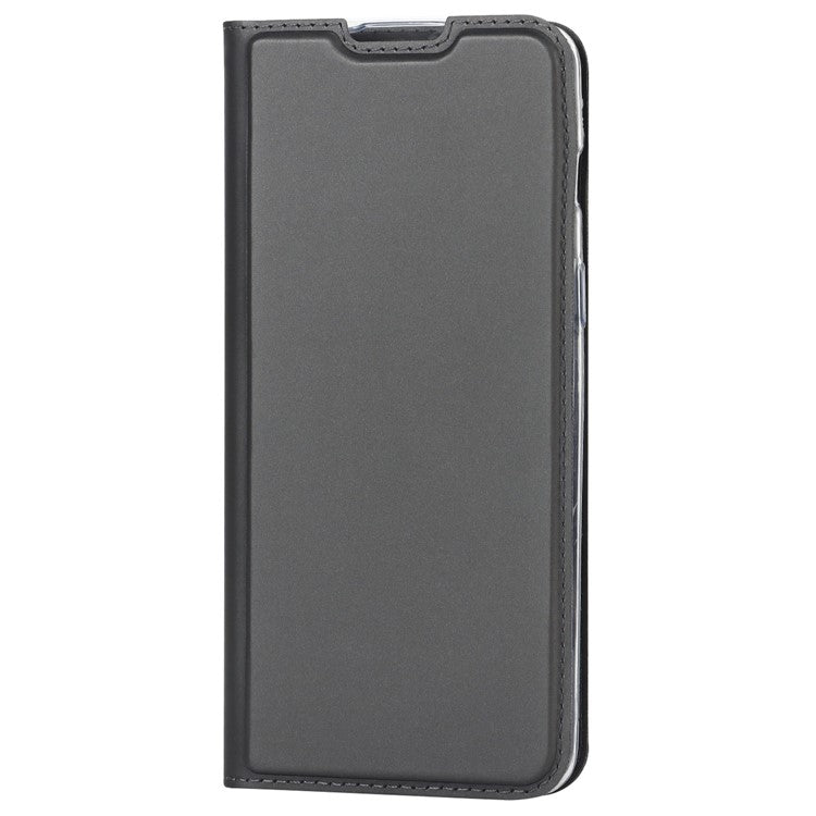 For OnePlus Nord 2T 5G PU Leather Stand Flip Folio Cover Magnetic Absorption Card Slot Case - Black