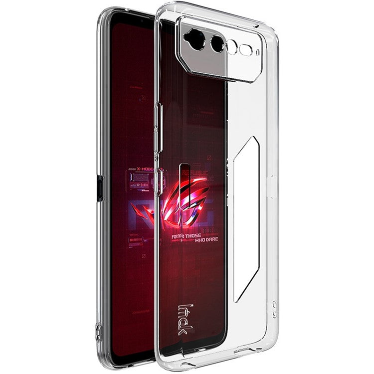 IMAK UX-5 Series for Asus ROG Phone 6 5G Clear Crystal Soft Flexible TPU Phone Case Anti-scratch Back Cover - Transparent