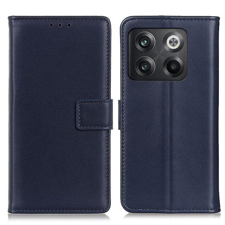 For OnePlus 10T 5G / Ace Pro 5G PU Leather Flip Protective Cover Shockproof TPU Interior Shell Stand Wallet Phone Case - Blue