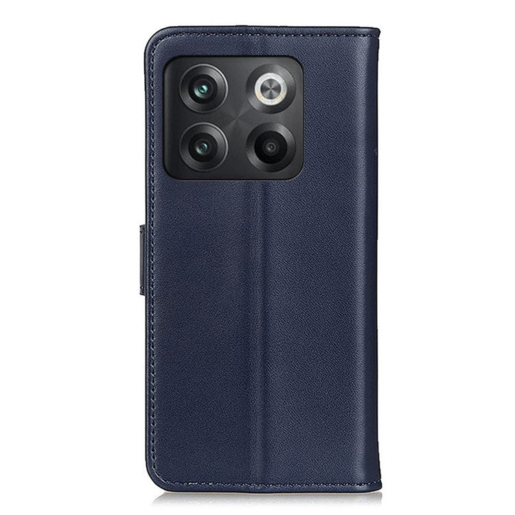 For OnePlus 10T 5G / Ace Pro 5G PU Leather Flip Protective Cover Shockproof TPU Interior Shell Stand Wallet Phone Case - Blue