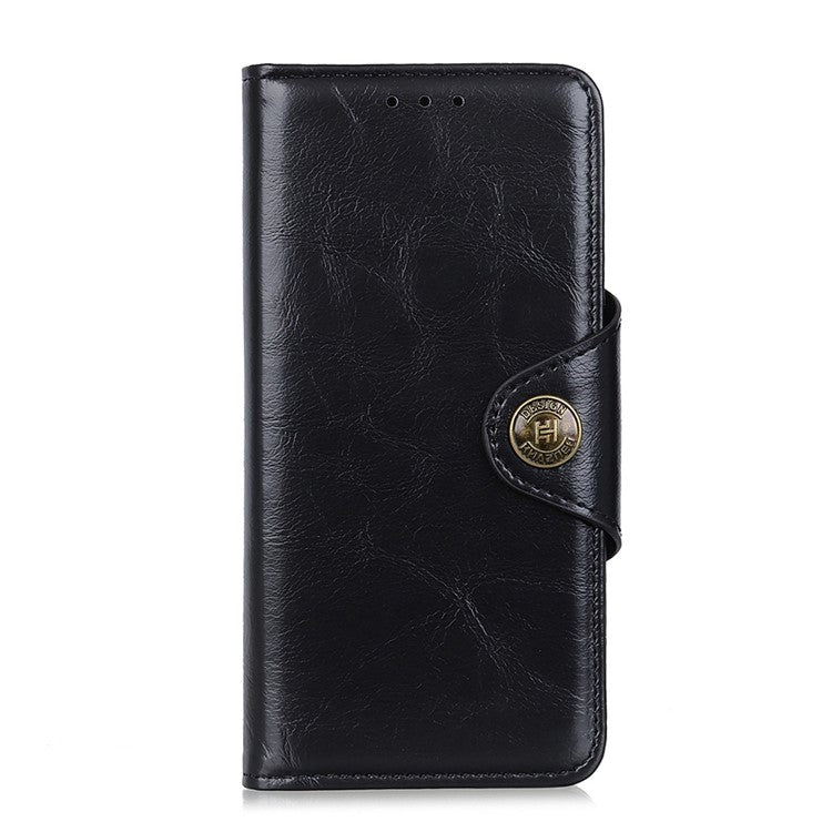 For OnePlus 10T 5G / Ace Pro 5G Folio Flip Wallet Stand Case Magnetic Clasp PU Leather TPU Phone Cover - Black