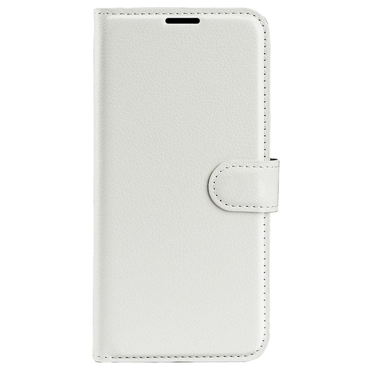 For Asus Zenfone 9 5G / 10 5G Shockproof Litchi Texture Folio Flip Phone Case Fully Wrapped PU Leather Wallet Stand Cover - White