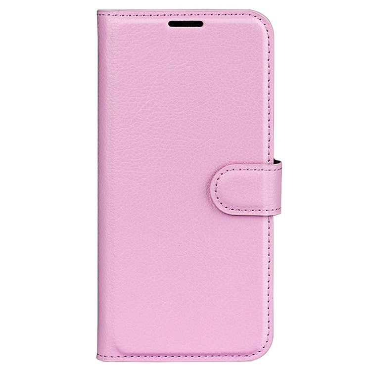 For Asus Zenfone 9 5G / 10 5G Shockproof Litchi Texture Folio Flip Phone Case Fully Wrapped PU Leather Wallet Stand Cover - Pink