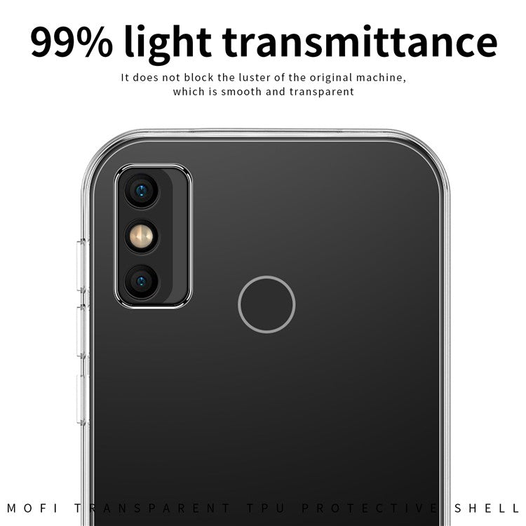 MOFI For TECNO Spark 6 Go Crystal Clear Phone Case Slim TPU Shock Absorption Back Cover