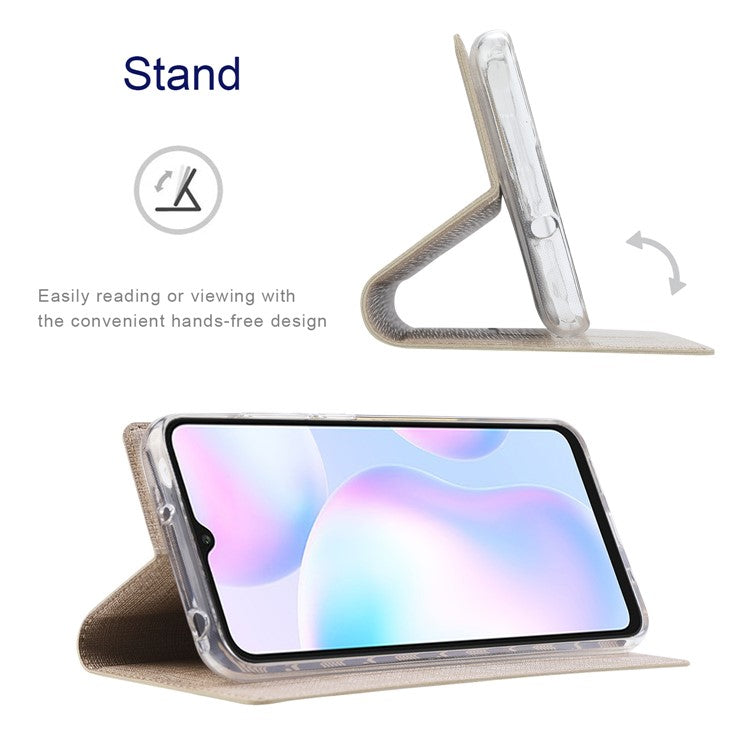 VILI DMX Series Phone Case for Asus Zenfone 9 5G, Full Protection PU Leather Phone Shell Stand Cover with Card Slot - Khaki