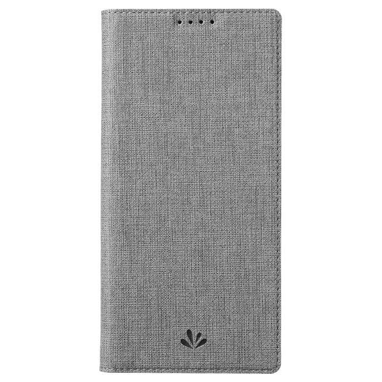 VILI DMX Series Phone Case for Asus Zenfone 9 5G, Full Protection PU Leather Phone Shell Stand Cover with Card Slot - Grey