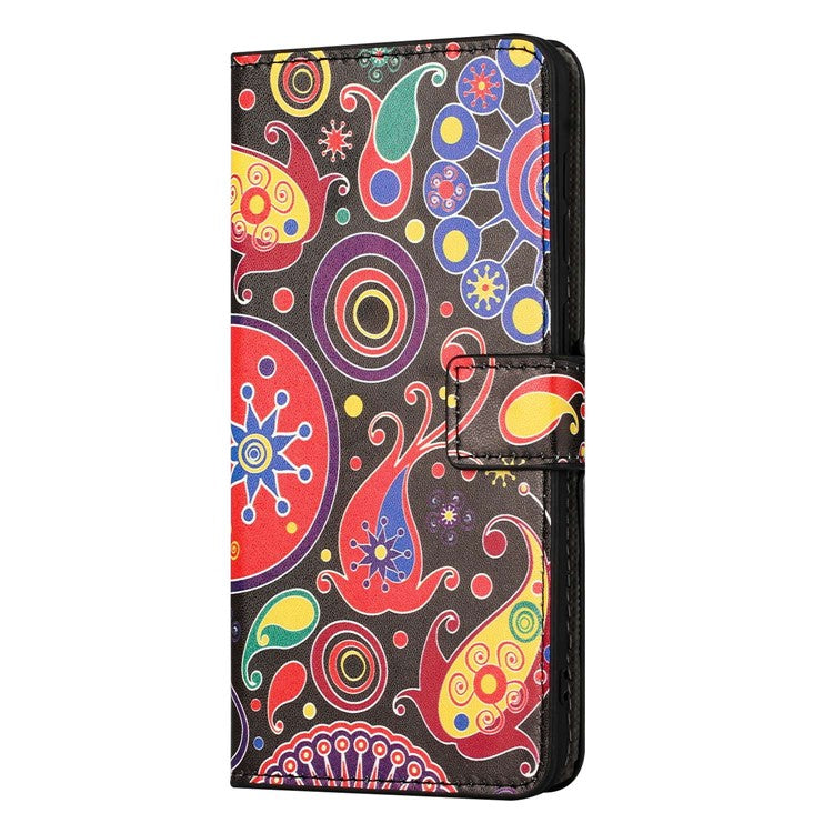 For OnePlus 10T 5G / Ace Pro 5G Pattern Printing Magnetic PU Leather Case Stand Wallet Function Anti-wear Shell - Jelly Fish