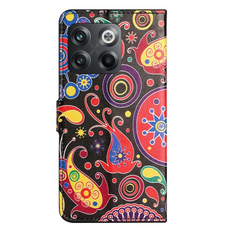 For OnePlus 10T 5G / Ace Pro 5G Pattern Printing Magnetic PU Leather Case Stand Wallet Function Anti-wear Shell - Jelly Fish