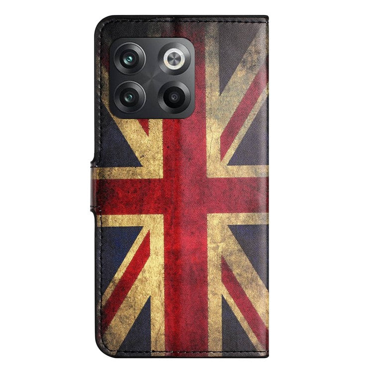 For OnePlus 10T 5G / Ace Pro 5G Pattern Printing Magnetic PU Leather Case Stand Wallet Function Anti-wear Shell - Union Jack