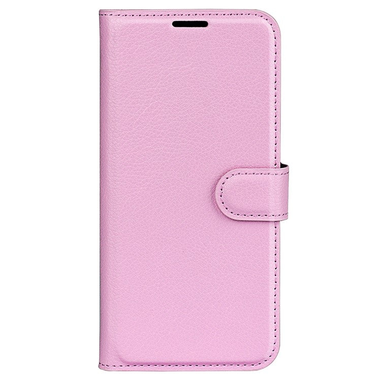 For OnePlus Ace Pro 5G / 10T 5G Litchi Texture Folio Flip Phone Case PU Leather Wallet Stand Protective Cover - Pink