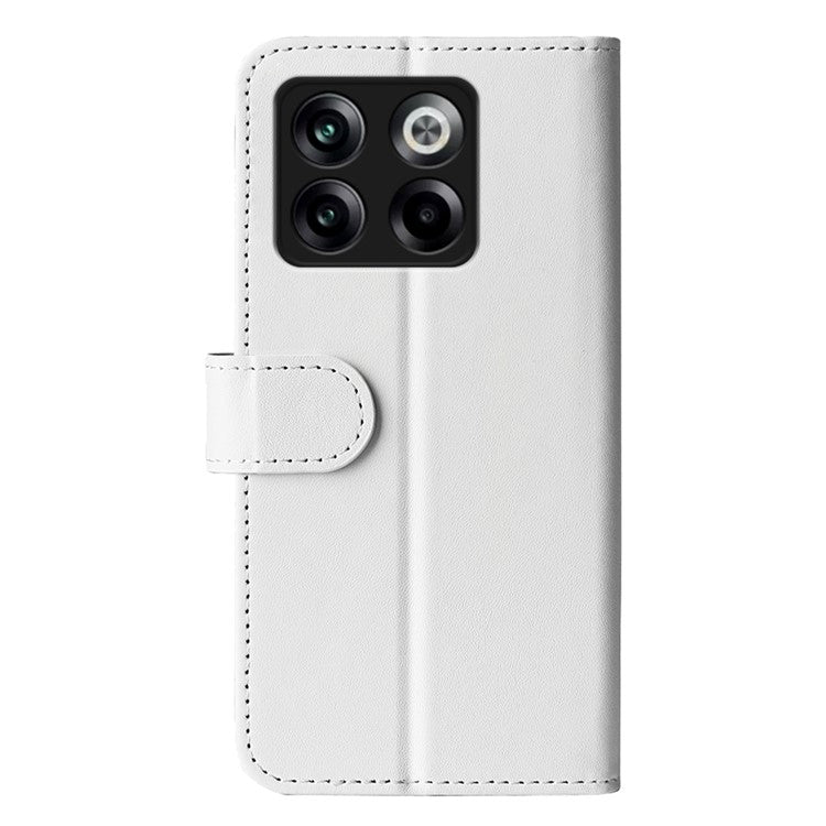 For OnePlus Ace Pro 5G / 10T 5G PU Leather Crazy Horse Texture Phone Case Folio Flip Wallet Stand Anti-drop Cover - White
