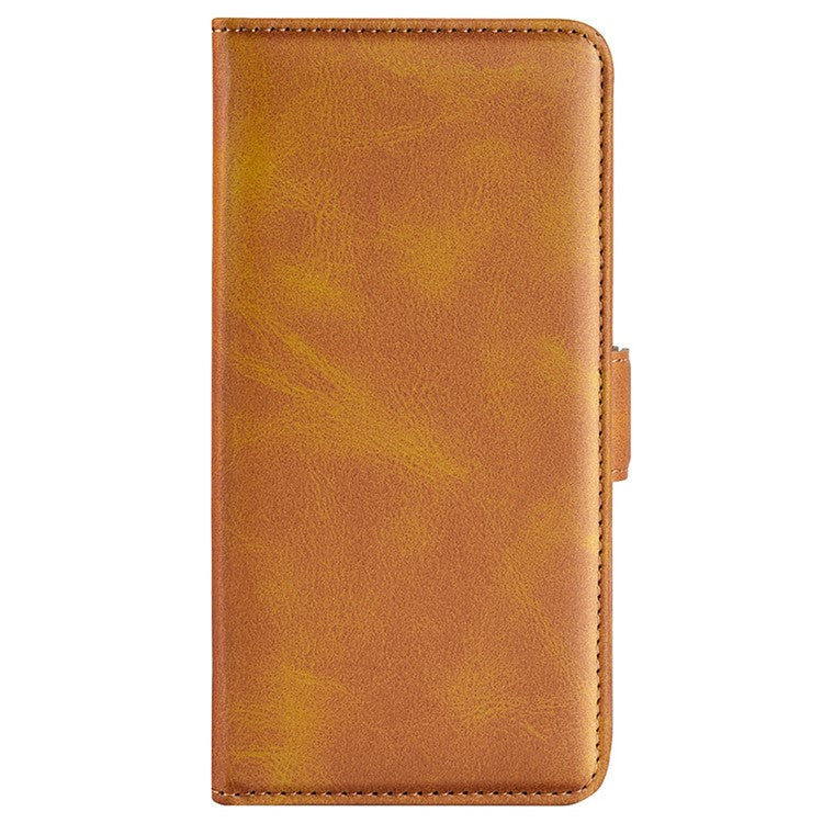 For OnePlus Ace Pro 5G / 10T 5G Stand Wallet Case Textured PU Leather Dual Magnetic Clasp Folio Flip Phone Cover - Yellow