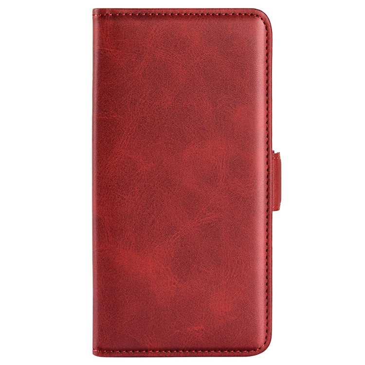 For OnePlus Ace Pro 5G / 10T 5G Stand Wallet Case Textured PU Leather Dual Magnetic Clasp Folio Flip Phone Cover - Red