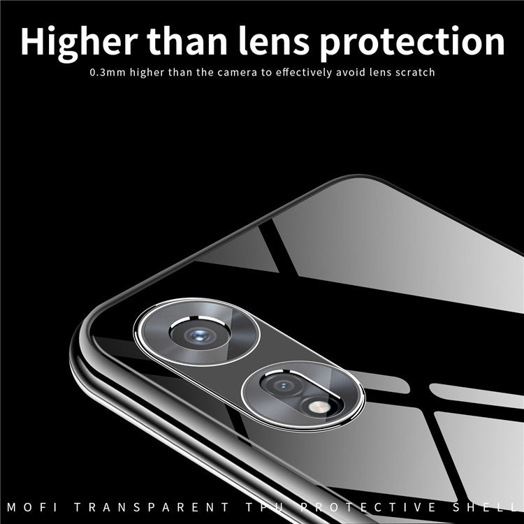 MOFI Shockproof Phone Case for Oppo A97 5G, Soft TPU High Transparency Cellphone Protective Cover