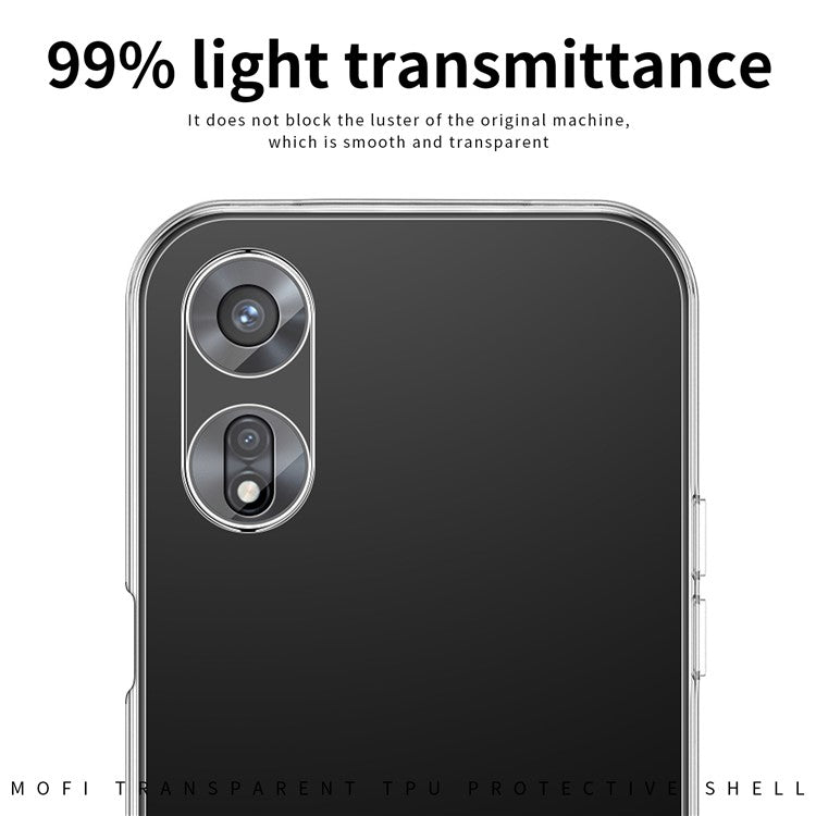 MOFI Shockproof Phone Case for Oppo A97 5G, Soft TPU High Transparency Cellphone Protective Cover