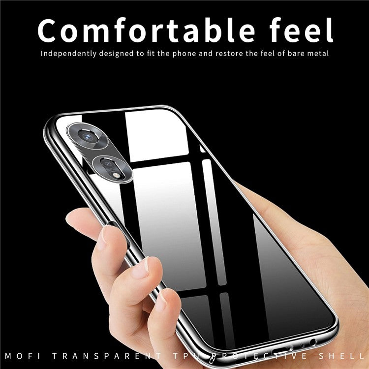 MOFI Shockproof Phone Case for Oppo A97 5G, Soft TPU High Transparency Cellphone Protective Cover