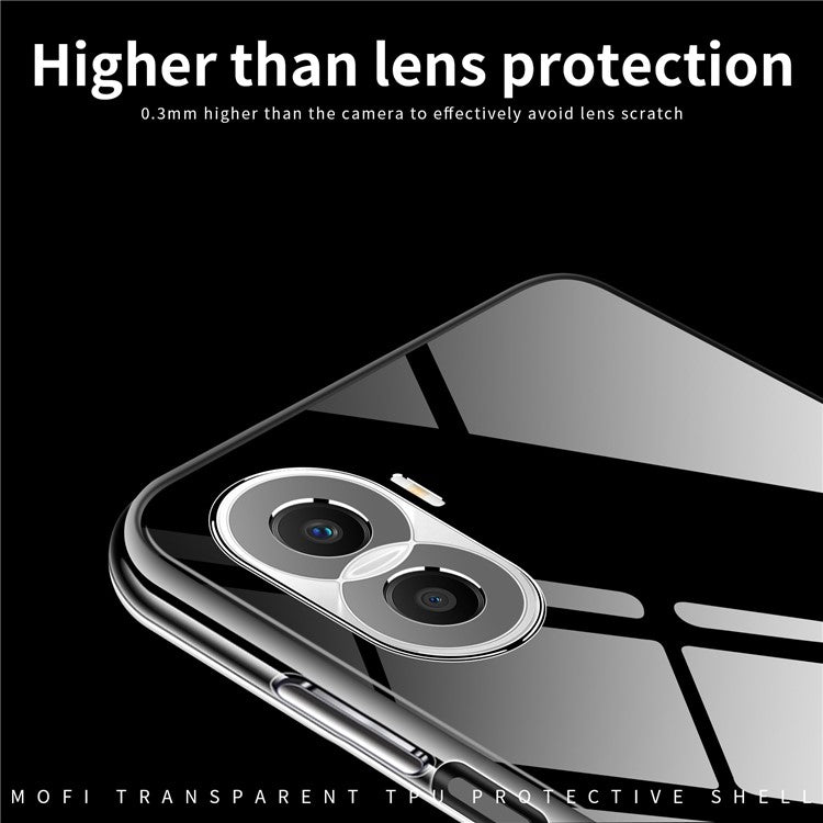 MOFI For Honor X40i 5G Anti-scratch Phone Case Soft TPU Transparent Anti-drop Back Cover