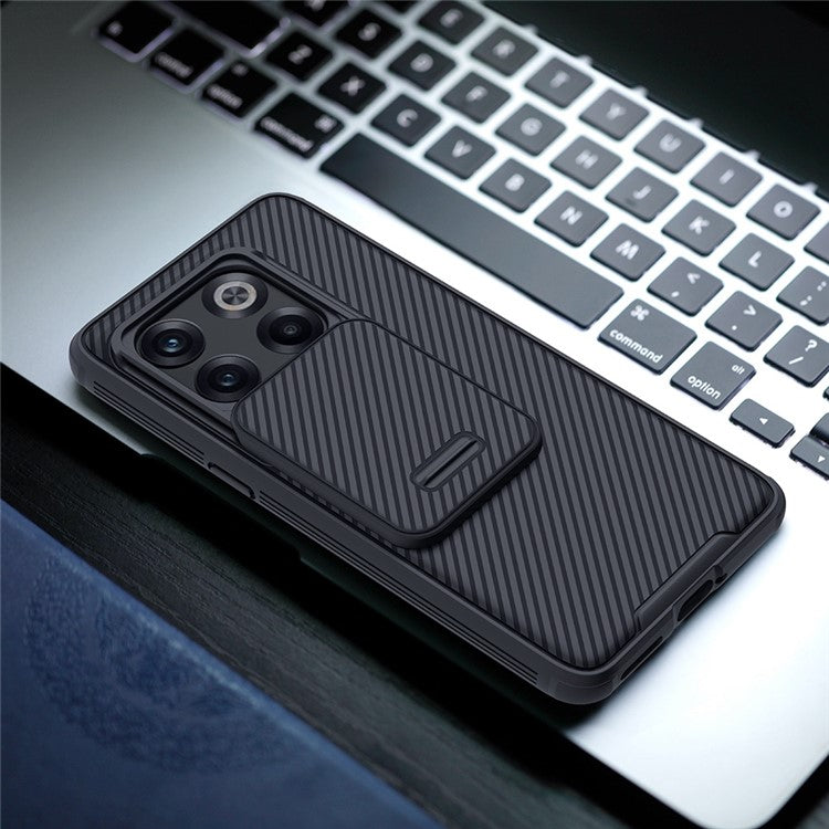 NILLKIN CamShield Pro Series for OnePlus Ace Pro 5G / 10T 5G TPU + PC Phone Case Slide Camera Lens Cover Phone Back Shell - Black