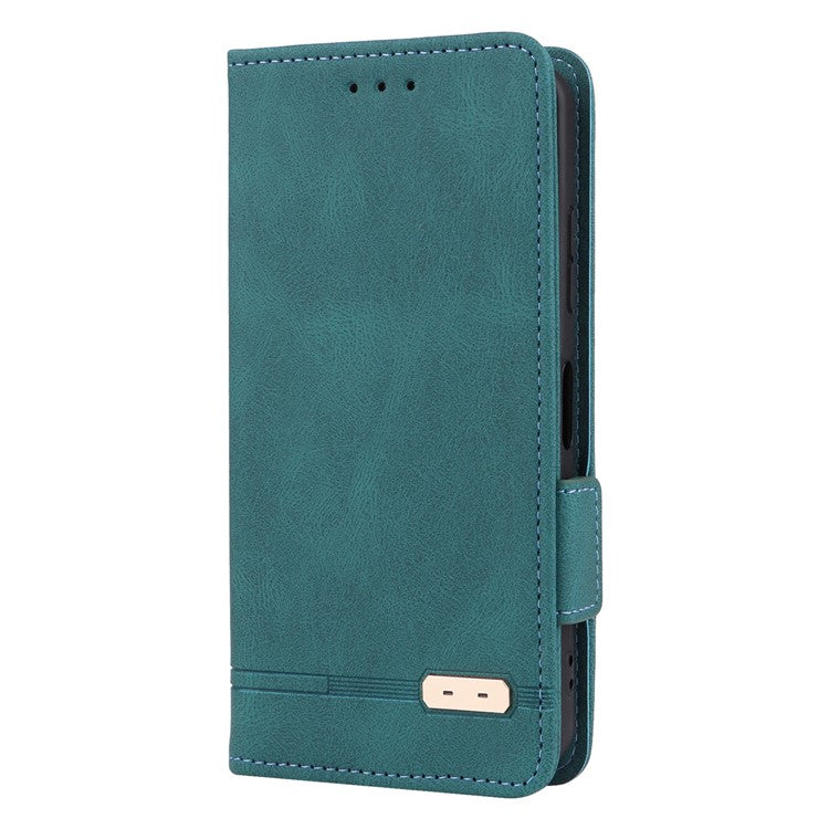 Hardware Decor Phone Case for Asus Zenfone 9 5G, Dual Magnetic Clasp PU Leather Anti-drop Wallet Stand Phone Cover - Blue