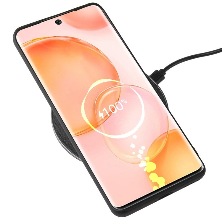 For Honor 70 5G Textured PU Leather Coating Case Soft TPU Hard PC Hybrid Protective Cover - Crocodile Texture