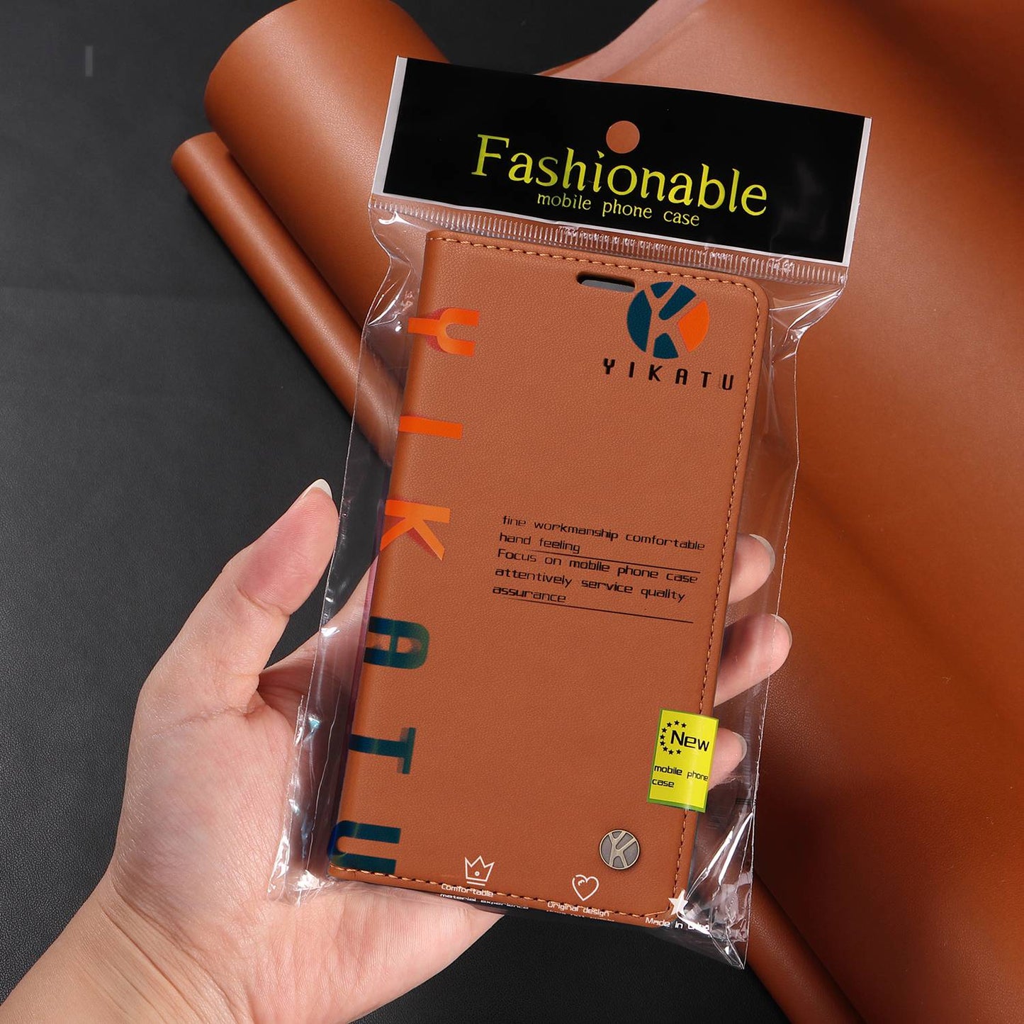 YIKATU YK- 001 for Samsung Galaxy S20 FE / S20 FE 5G / S20 FE 2022 / S20 Lite PU Leather Anti-scratch Case Phone Wallet Stand Cover - Brown