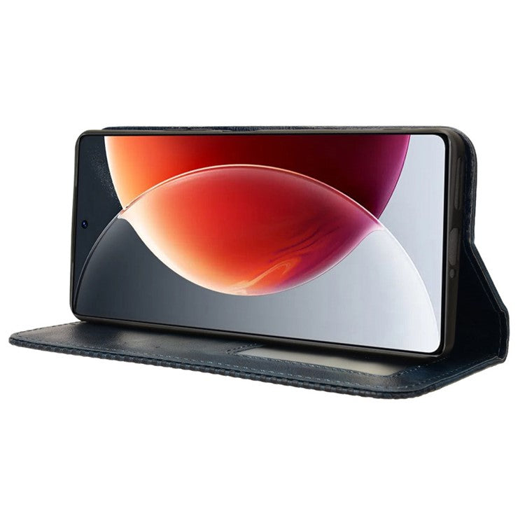 For TECNO Camon 30 Pro 5G / CL8 Case Stand Wallet Retro Leather Phone Cover - Blue