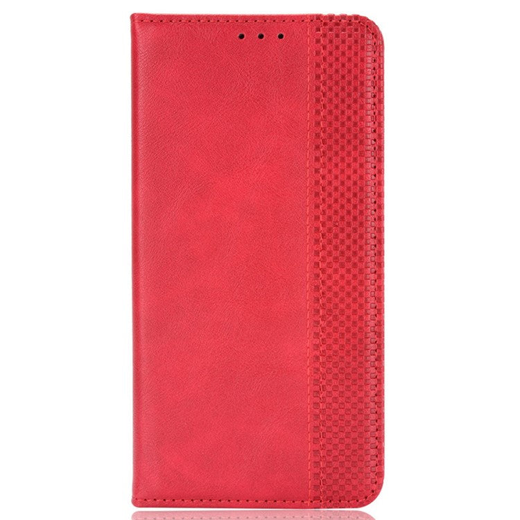 For TECNO Camon 30 Pro 5G / CL8 Case Stand Wallet Retro Leather Phone Cover - Red