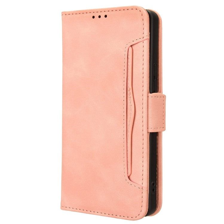 For TECNO Camon 30 Pro 5G CL8 Case Multiple Card Slots Leather Wallet Phone Cover - Pink