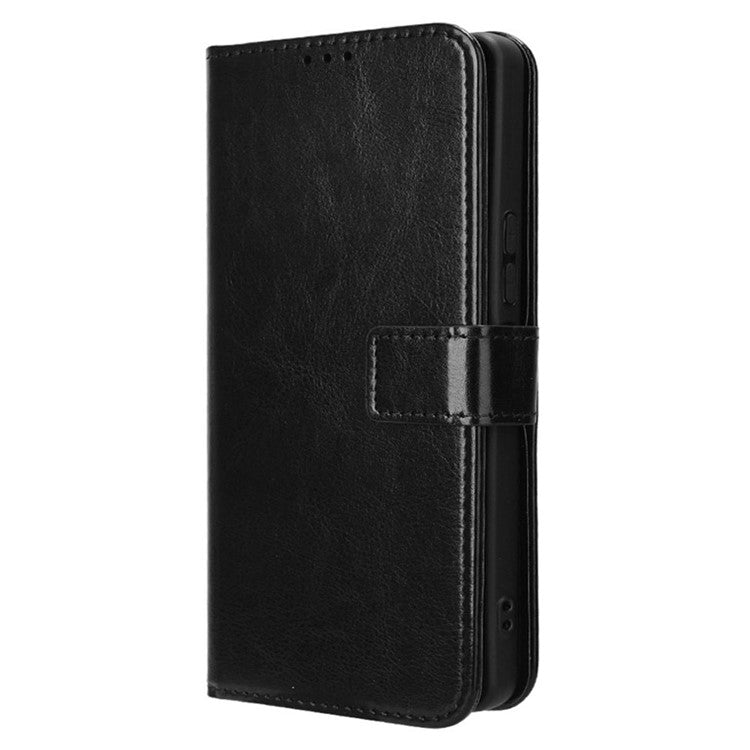 For TECNO Camon 30 Pro 5G CL8 Case Leather Phone Cover Wholesale Supplier - Black