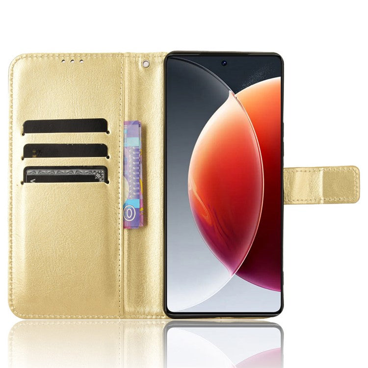 For TECNO Camon 30 Pro 5G CL8 Case Leather Phone Cover Wholesale Supplier - Gold