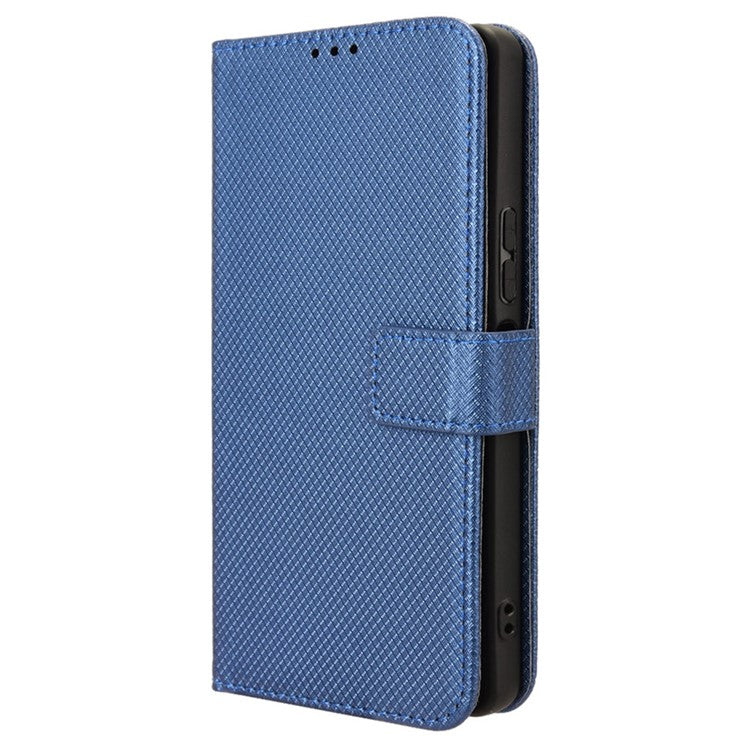 For TECNO Camon 30 Pro 5G CL8 Case Wallet Diamond Texture Leather Cover - Blue