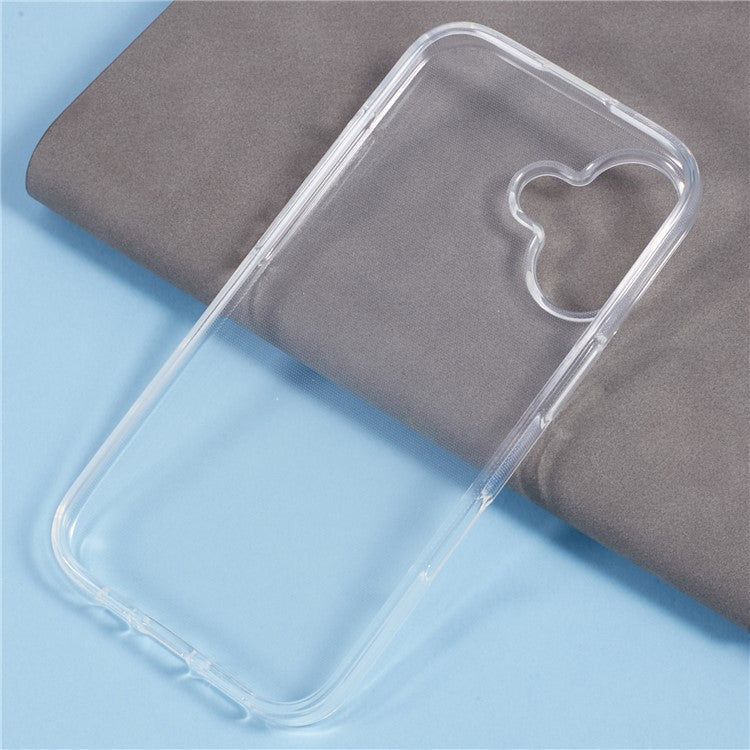 10Pcs / Set For iPhone 16 Case Clear TPU Watermark-Free Shockproof Phone Cover