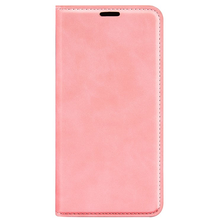 For iPhone 16 Pro Case PU Leather Wallet Folio Flip Phone Cover - Pink