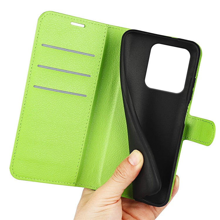 For Motorola Edge 50 Ultra 5G / Moto X50 Ultra 5G Wallet Case Litchi Texture Leather Phone Cover - Green