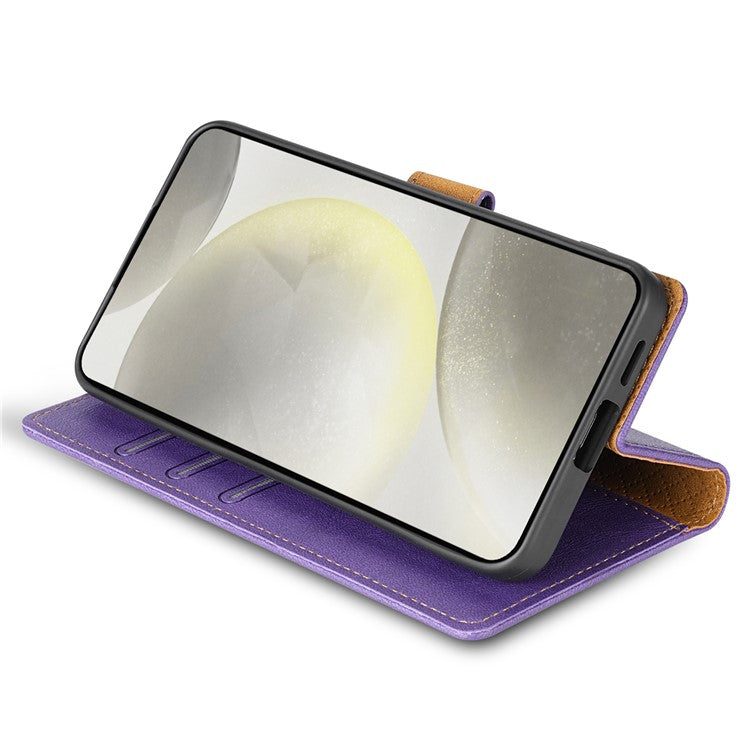 N.BEKUS CSJ-001 For Samsung Galaxy A34 5G Case PU Leather Cover with Wallet Stand - Purple