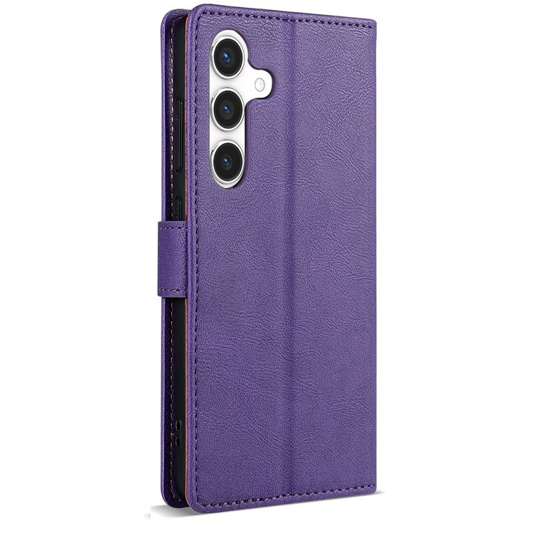 N.BEKUS CSJ-001 For Samsung Galaxy A34 5G Case PU Leather Cover with Wallet Stand - Purple